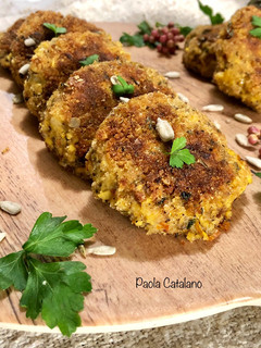 Foto di Burger di lupini e funghi