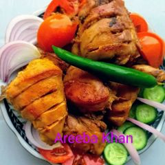 A picture of Tandoori Chicken without oven.
