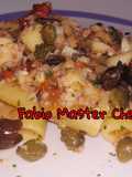 Paccheri con Stoccafisso, Pomodorini, Capperi e Olive Nere