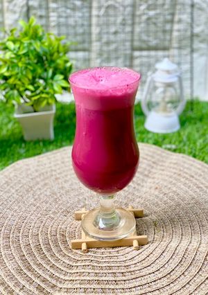 Beetroot milk shake ainihin hoton girkin