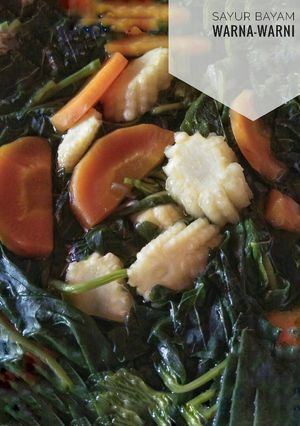 Foto resep Sayur Bayam Warna-warni