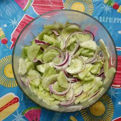 A picture of Mr. Spock's cucumber salad.