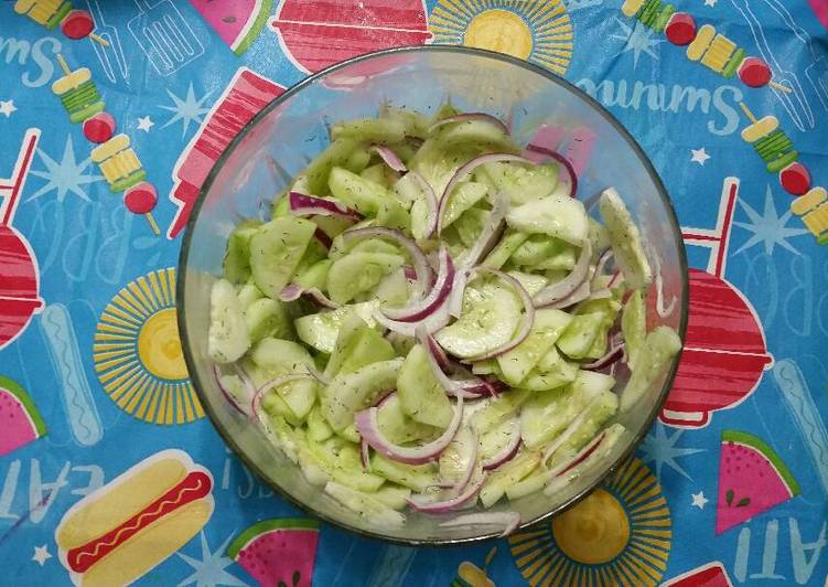 Steps to Prepare Speedy Mr. Spock's cucumber salad