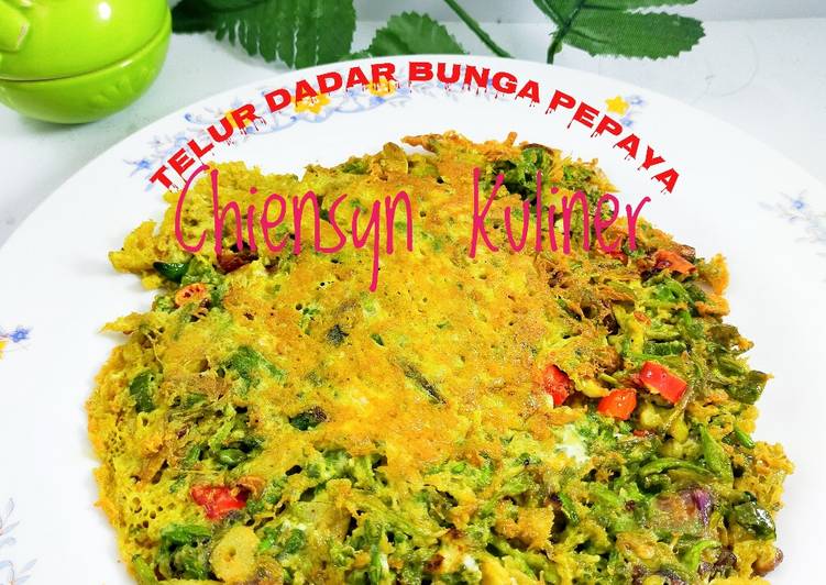 Telur dadar bunga pepaya