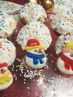 Foto principal de Galletitas muñecos de nieve navideños