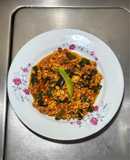 *CHORIZO CON HUEVO Y CHILE POBLANO*