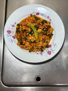 Una foto de *CHORIZO CON HUEVO Y CHILE POBLANO*