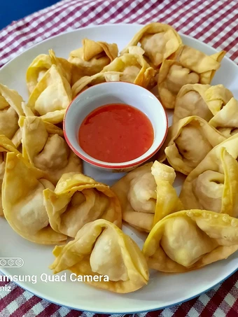 Cara Simple Membikin Resep  Pangsit Goreng yang Enak, Bikin Ketagihan