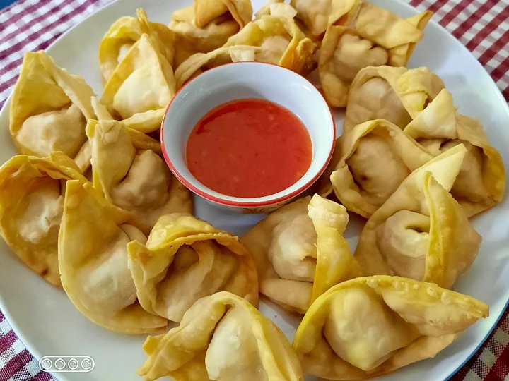 Cara Simple Membikin Resep  Pangsit Goreng yang Enak, Bikin Ketagihan