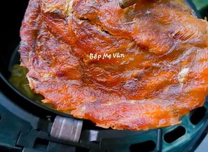Hình của món Khô cá bò ép miếng nướng nồi chiên không dầu.