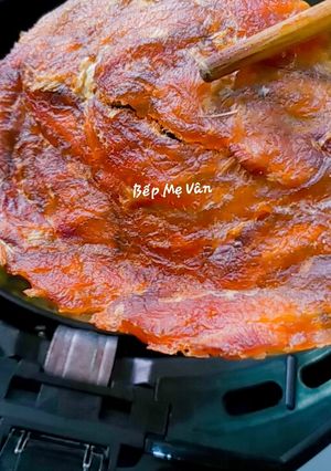 Hình của món Khô cá bò ép miếng nướng nồi chiên không dầu.