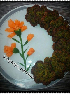 عکسی از دستور کوکو با سیب زمینی خام و سبزی تازه 🌸 دورچین ۵