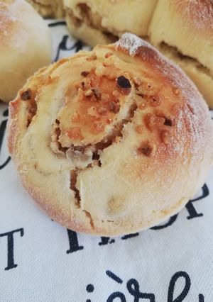 Une photo de Brioche roulée à la crème de noisette
