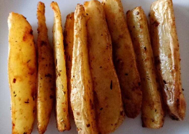 Sweet and spicy potato wedges