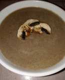 Crema de champiñones "en las tinieblas"