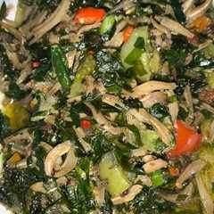 รูปของ Tumis ikan teri daun melinjo