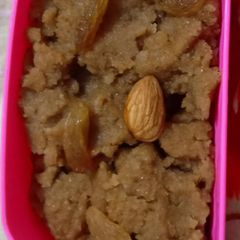 A picture of Aata halwa.
