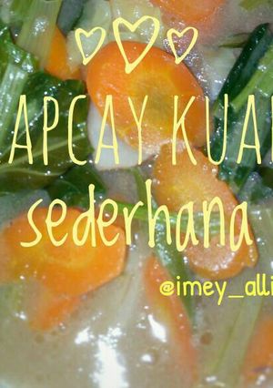 Foto resep Capcay Kuah Sederhana
