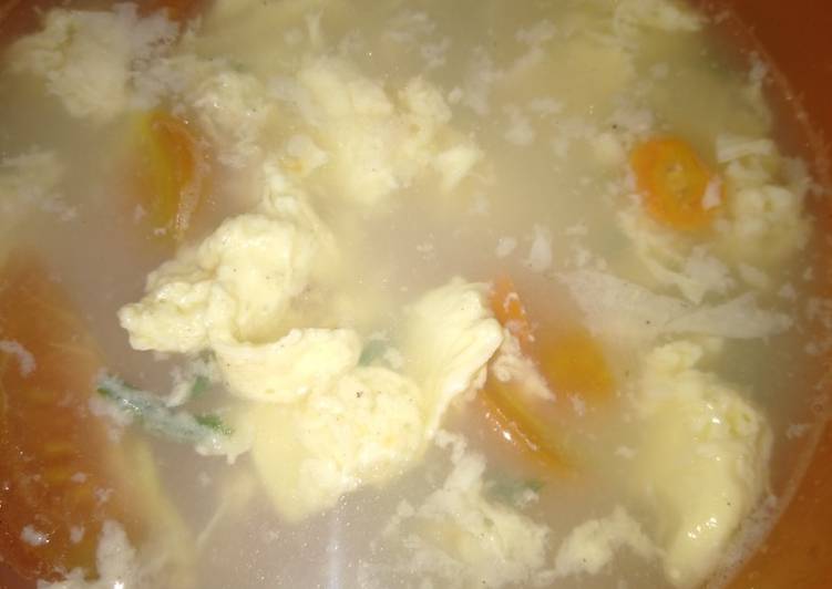 Cara Membuat Sup telur, Lezat Sekali