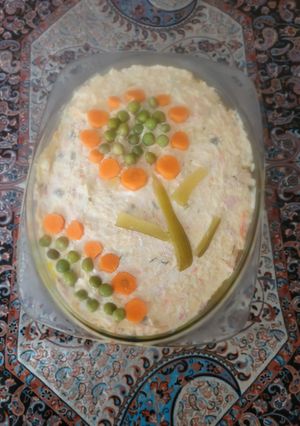 عکسی از دستور سالاد الویه