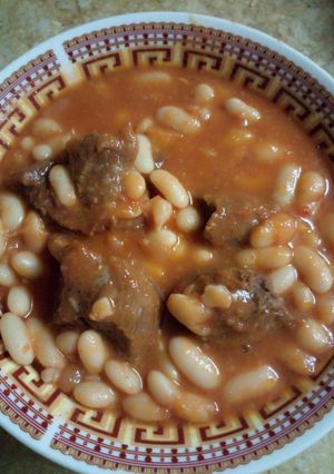 صورة لوصفة فاصوليا بيضا باللحم