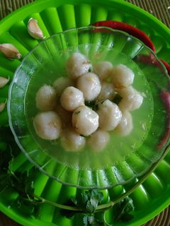 Foto resep Bakso Aci kuah bawang putih