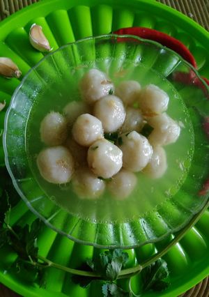 Foto resep Bakso Aci kuah bawang putih