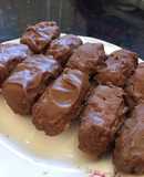 Barritas de coco con chocolate