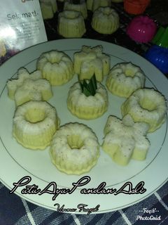Foto resep Putu ayu Pandan Asli Tanpa Santan
