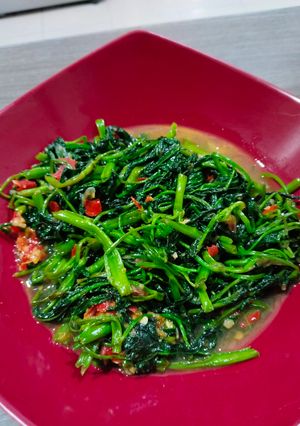 Foto resep Tumis kangkung bumbu ulek