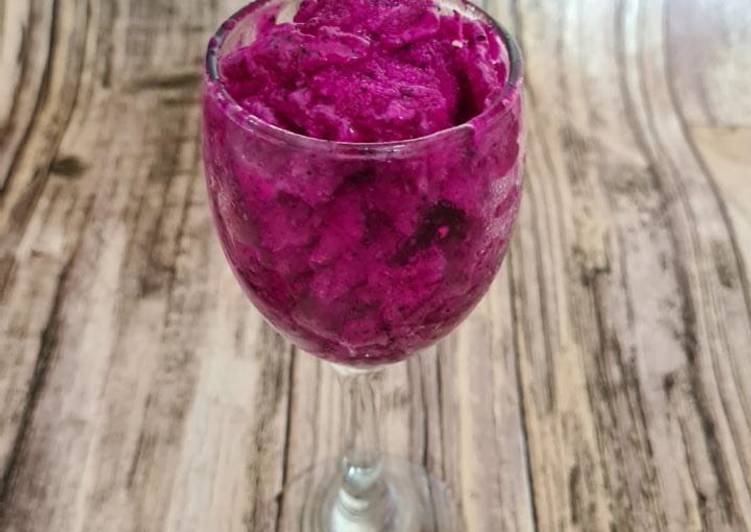 Sorbet buah naga