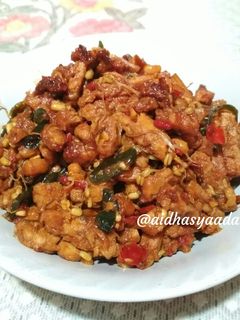 Foto resep Tempe Tumis Cabe ijo campur Touge