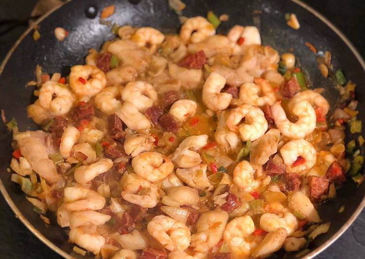 Step-by-Step Guide to Make Ultimate Cod cheek and king prawn pil pil 🇪🇸 🍤