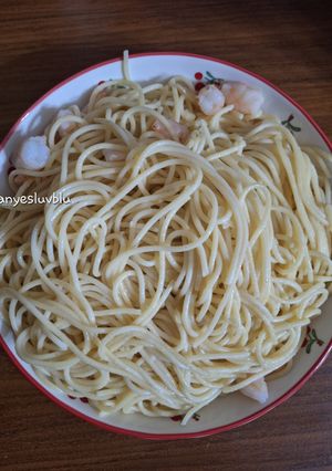 Foto resep 360. Prawn Spaghetti Aglio Olio
