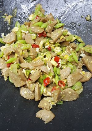 Foto resep Orak Arik Telur Buncis Baso