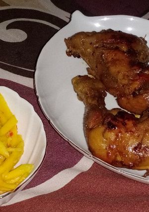 Foto resep Ayam bakar sambal mangga