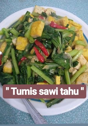 Foto resep Tumis sawi tahu