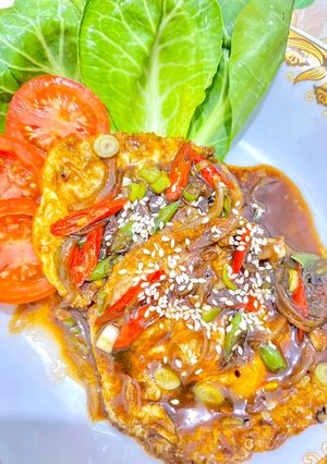 Foto resep Black Pepper Egg Fry
