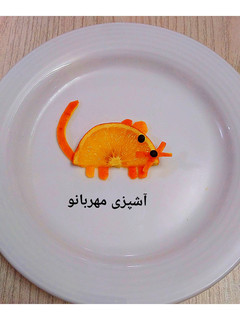 عکسی از دستور تزیین میوه کودک