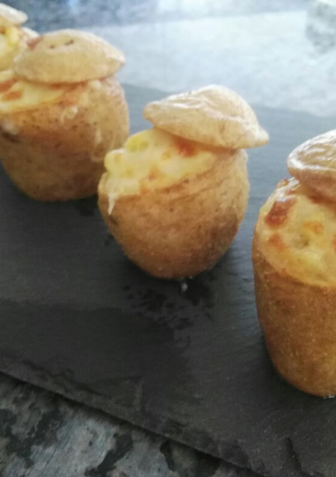 Una foto de Patatas rellenas gratinadas