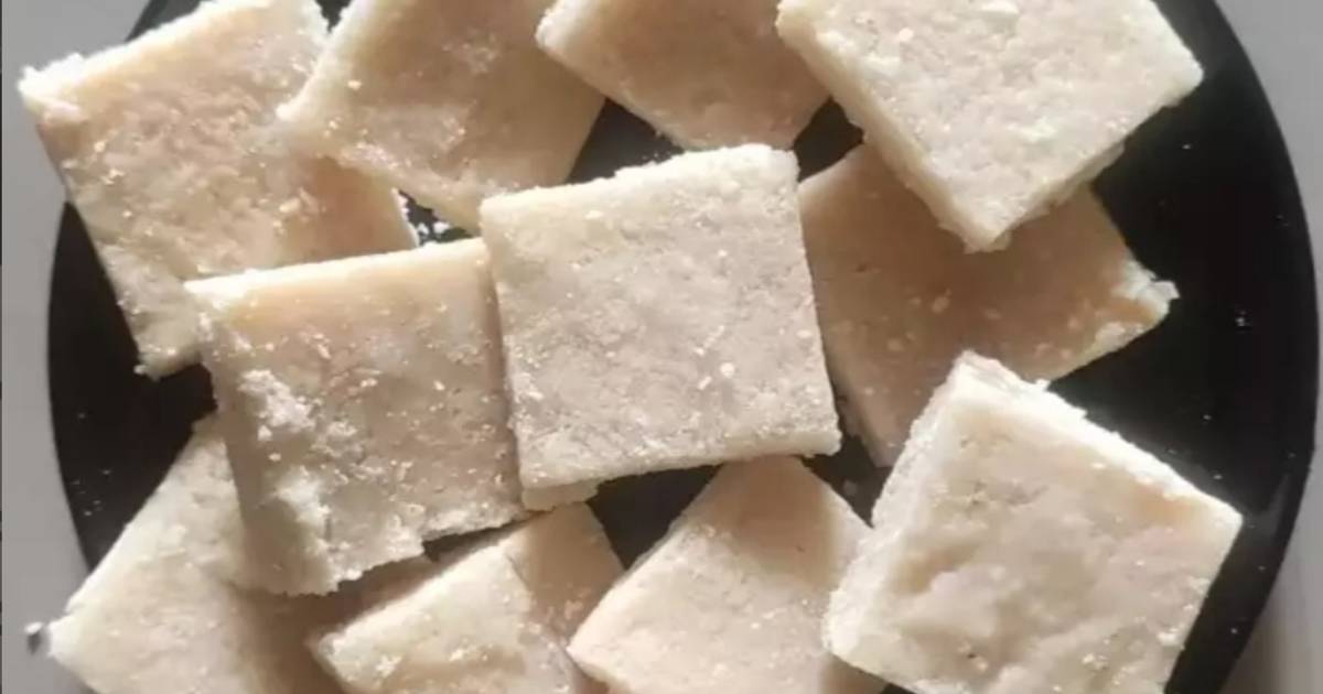 Corn flour coconut burfi Recipe by Renukabala Cookpad