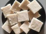Corn flour coconut burfi