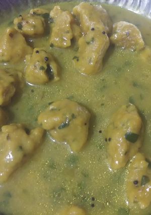A picture of Methi rasawala muthiya.