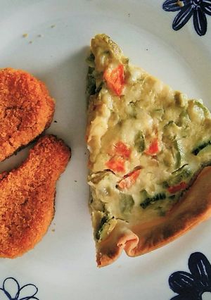 Una foto de Tarta de zapallitos zucchini