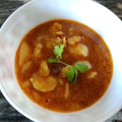 A picture of Dhania Aloo.