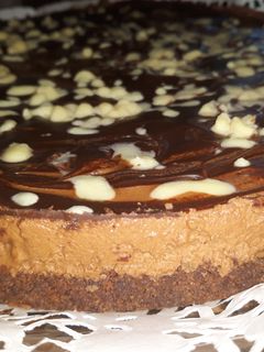 Csokis sajttorta recept fotója