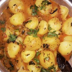 Dum aloo A picture of Dum aloo.