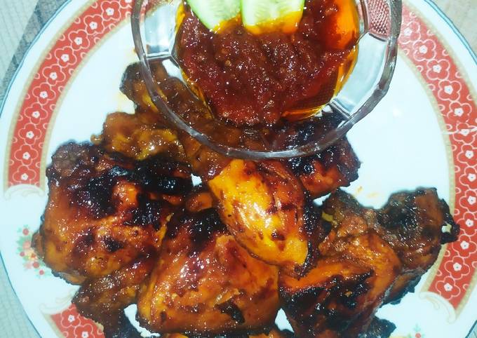 Ayam bakar madu + sambal