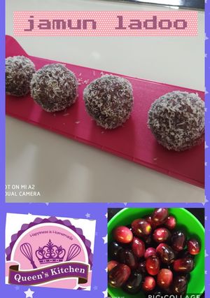 A picture of Jamun ladoo.