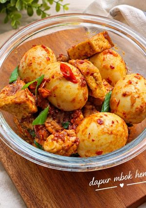 Foto resep Balado Telur Tahu (bumbu instan)